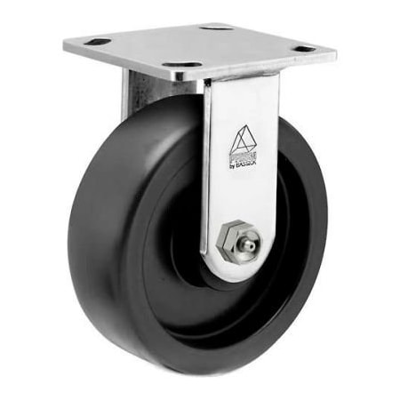 Casters Wheels & Industrial Handling Bassick Prism Stainless Steel Rigid Caster - Polyolefin - 5in Dia. CPR50156SS-POD11(KK)